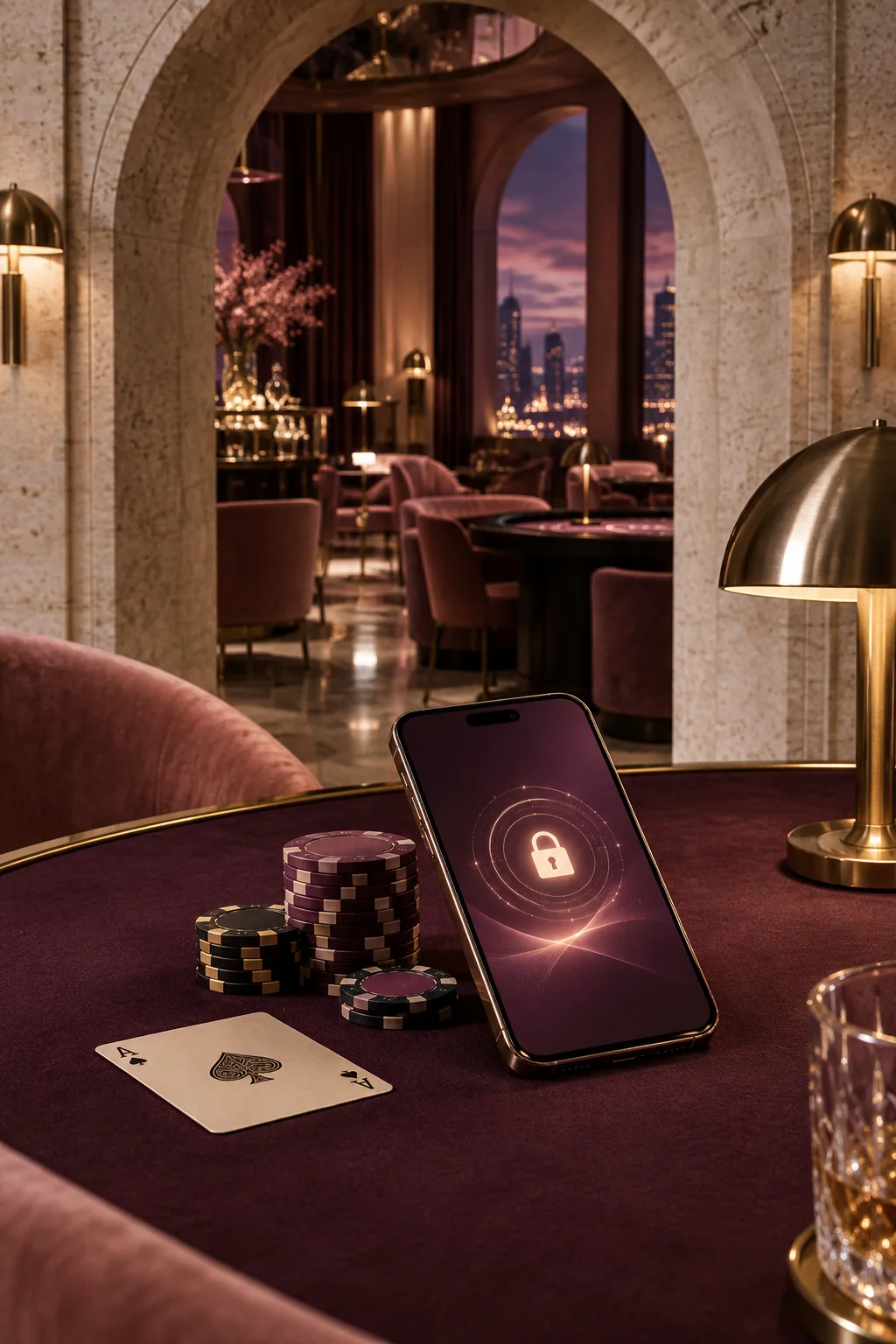 Bezpečný mobilní účet v casino lounge